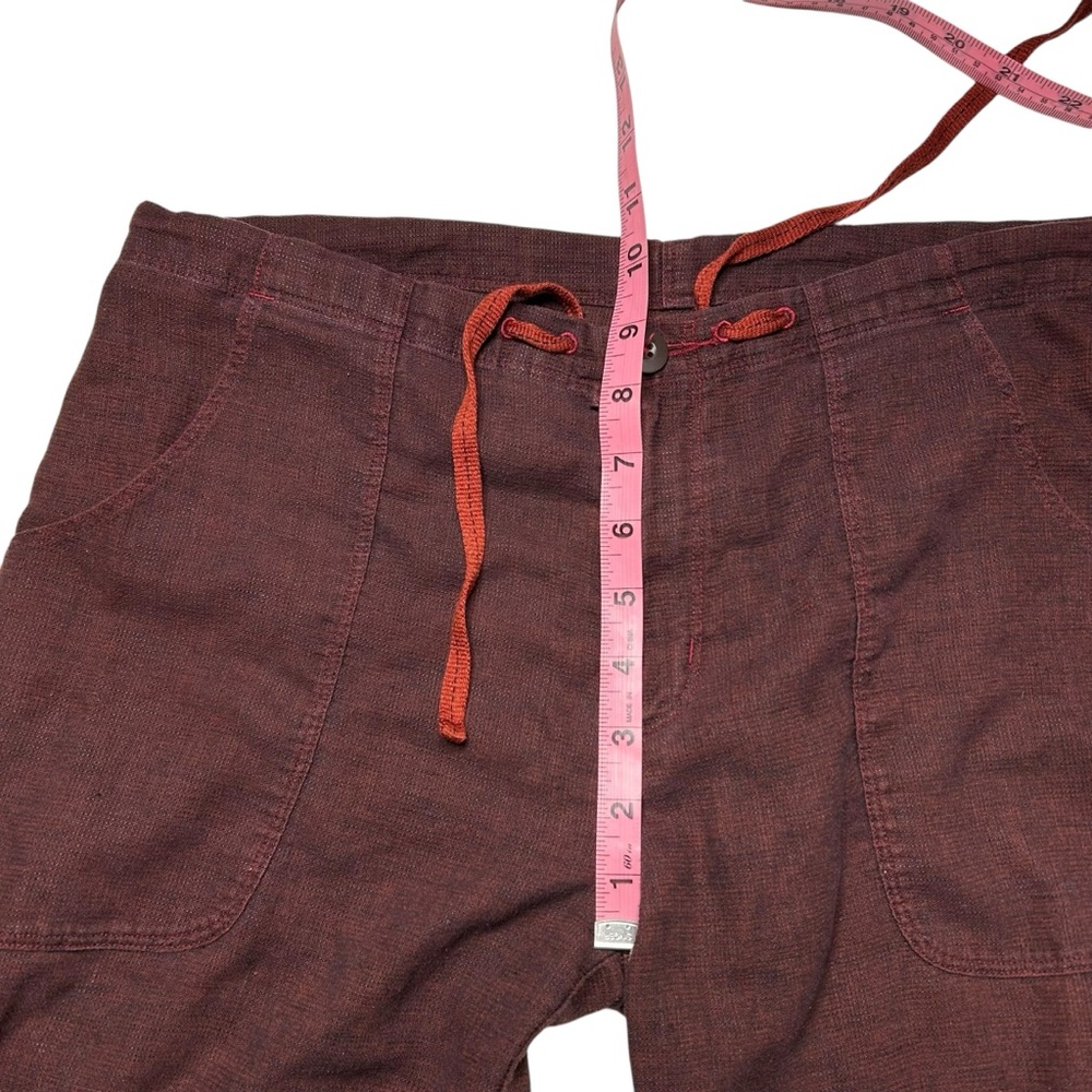 Patagonia Hemp Blend Capri Pants Burgundy Organic Outdoor Hiking Medium - Picture 9 of 13